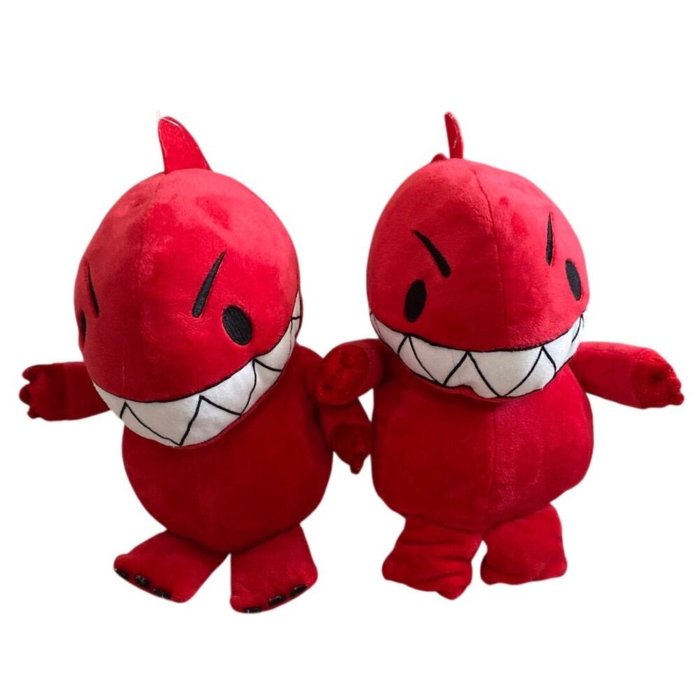 Red Dinosaur vs. Bedtime Kohl's Cares Kohls Plush Stuffed Animal Toy 12" Bundle